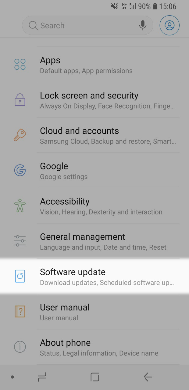Second step of calling using Wi-FI